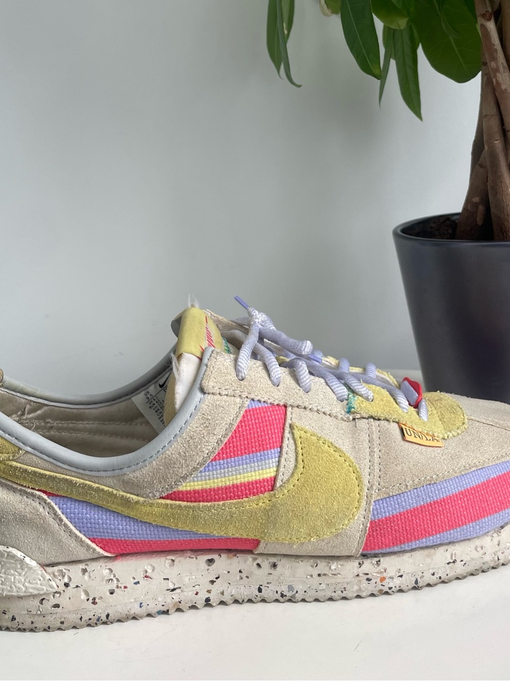 Men Size 9.5 Nike Cortez
Union Lemon Frost Shoes